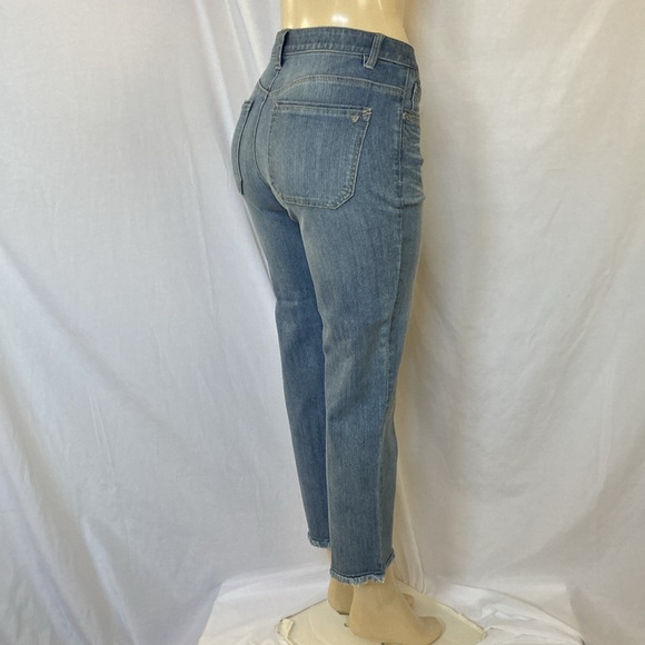 WIT & WISDOM Jeans Women’s Tummy Control Size 6 Crop Skinny Frayed Hem NWOT - Picture 5 of 10